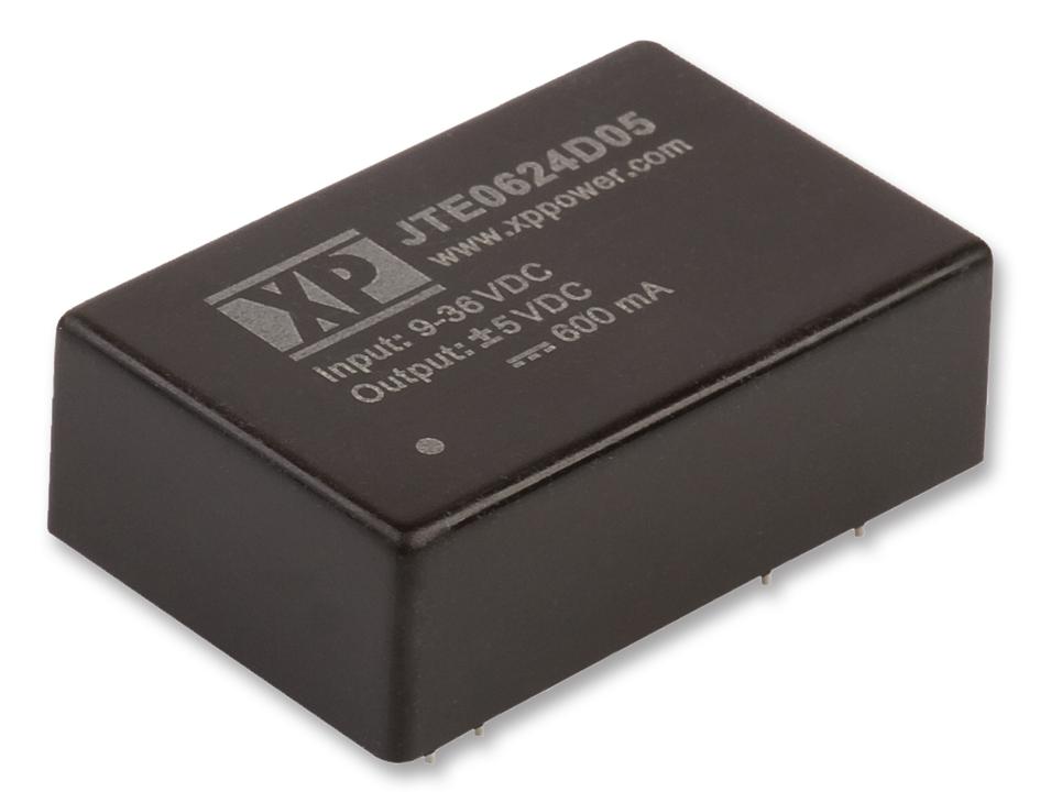 XP Power Jte0648D15 Dc/dc Converter, 6W, +/-15V, +/-0.2A