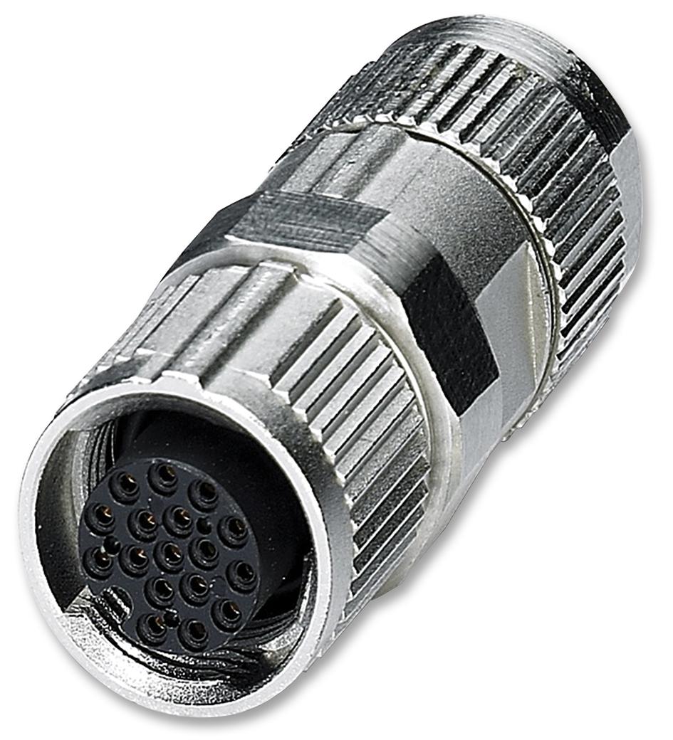 Phoenix Contact 1559644 Circular Connector, Rcpt, 17 Way, M12, Cable