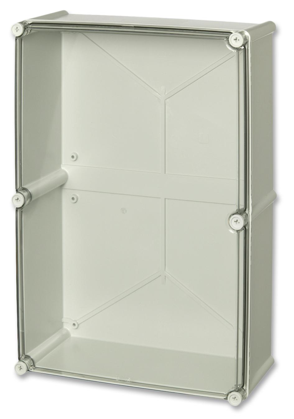 Fibox Pc 5638 18 T Enclosure Enclosure, Pc, Gry, Clr Lid, 560X380X180