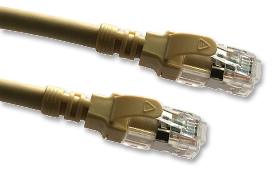 Videk 2996As-5 Patch Lead, Cat6A, Beige, 5M