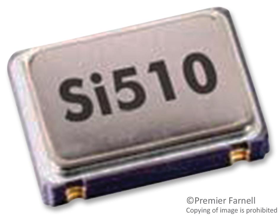 Silicon Labs 510Aba100M000Aag Osc, 100Mhz, +/-50Ppm, 3.3V, Smd