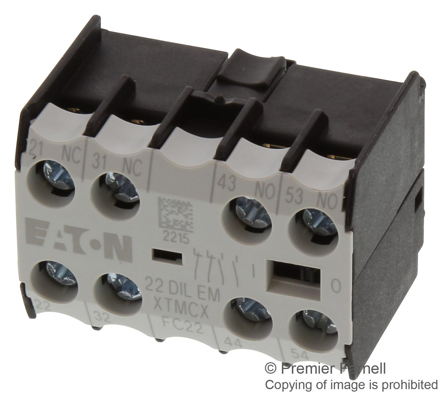 Eaton Moeller 22Dilem Contact Block, 2No/2Nc