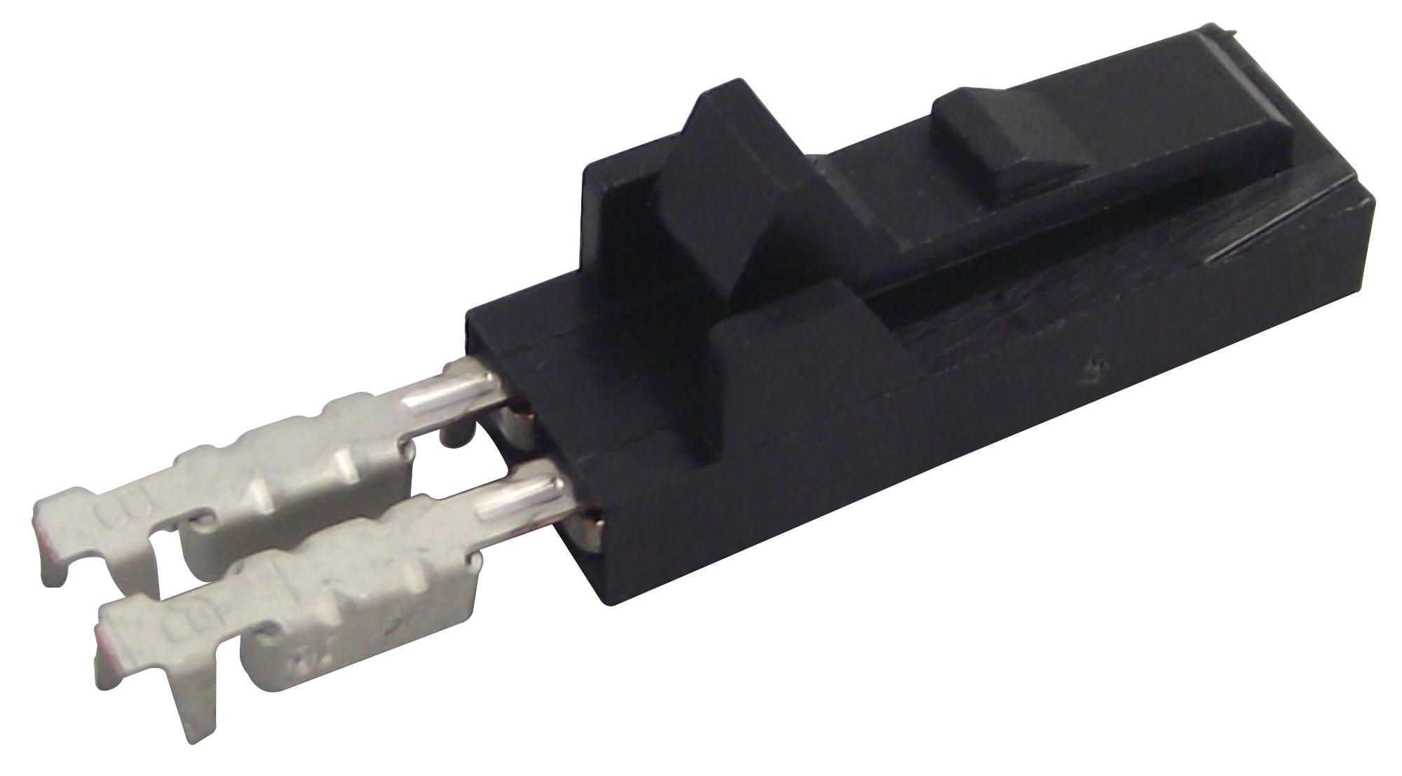 Amp Connectors / Te Connectivity 5-103957-1 Connector, Rcpt, 2Pos, 1Row, 2.54mm