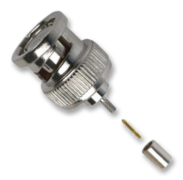 Amphenol RF 112516 Rf Coaxial, Bnc, Straight Plug, 50Ohm