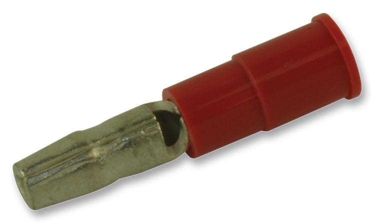 Molex 19034-0005 Terminal, Male Bullet, Crimp, Red