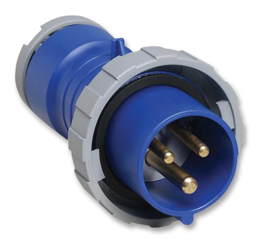 Amphenol Sine/tuchel 216P6W Connector, Mains Plug, 16A, 250V, Blue