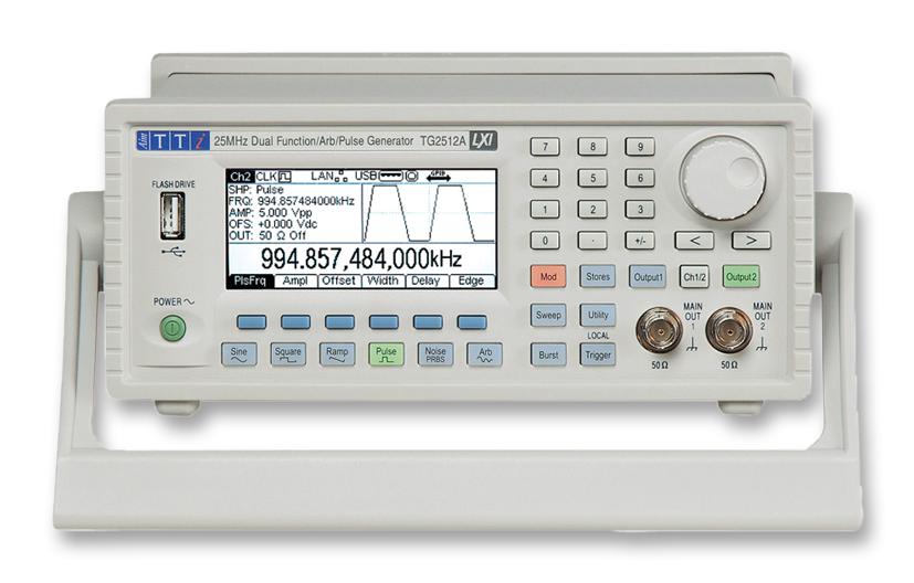 Aim-Tti Instruments Tg2512A Signal Generator, Arb/pulse, 25Mhz, 2Ch