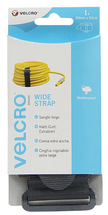 Velcro Vel-Ec60329 Adjustable Strap, Black, 50mm