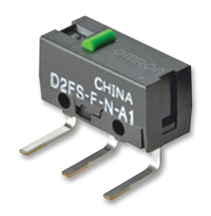 Omron D2Fs-Fl-N-A1 Microswitch, Lever, Spst, 0.1A, 6Vdc