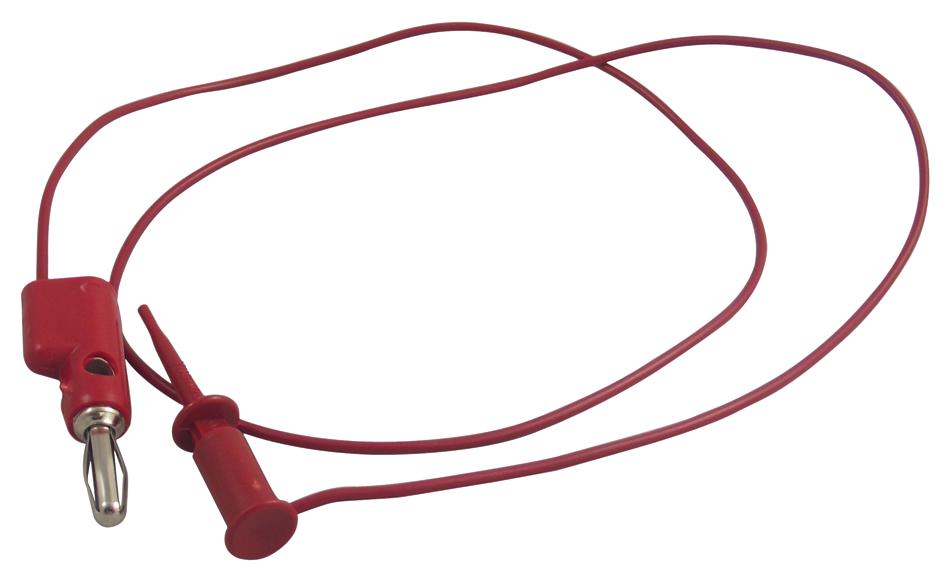 Pomona 5302-24-2 Test Lead, Red, 610mm, 150V, 0.5A