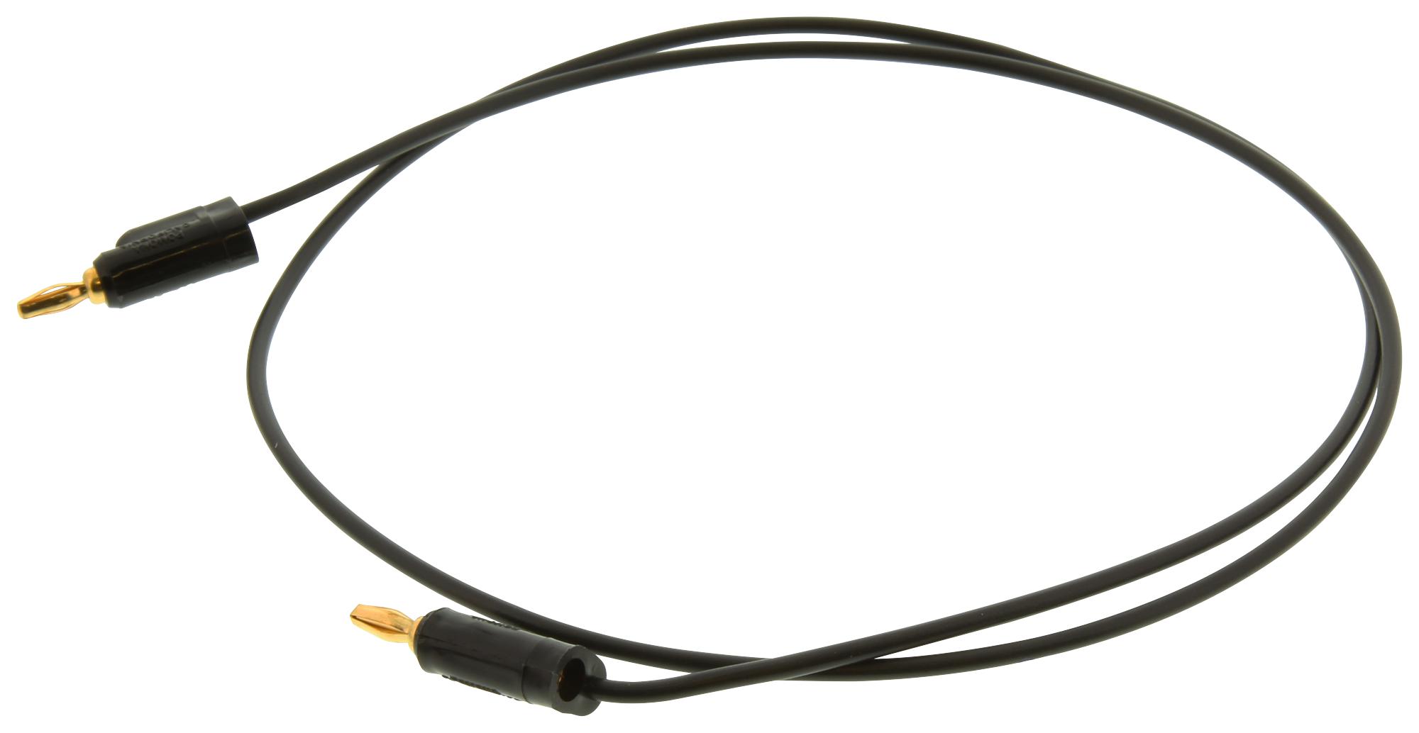 Pomona 1081-24-0 Test Lead, Blk, 609.6mm, 3Kv, 5A