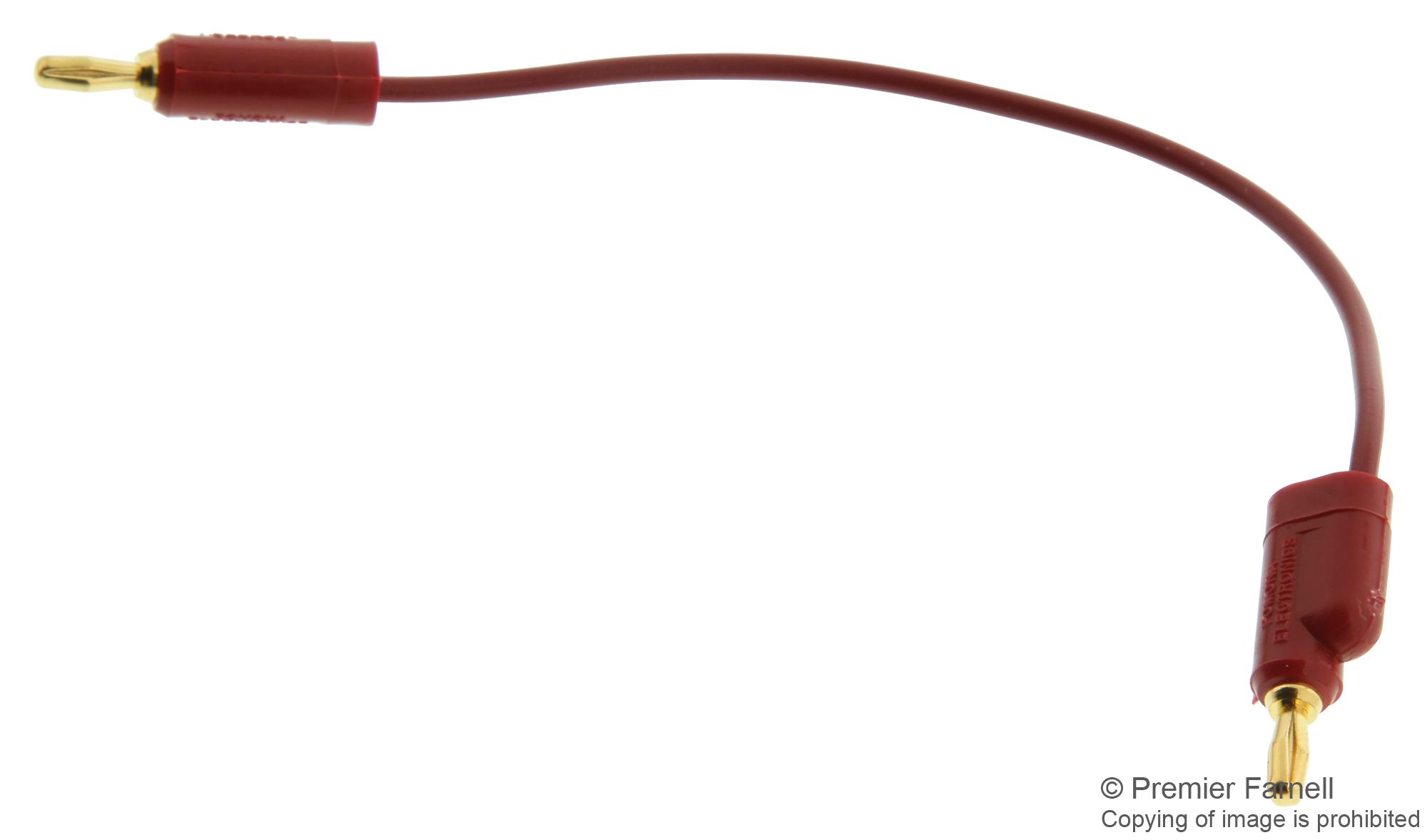 Pomona 1081-4-2 Test Lead, Red, 101.6mm, 3Kv, 5A