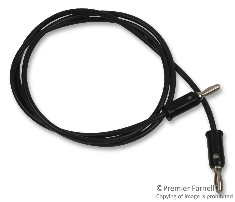 Pomona 1440-36-0 Test Lead, Blk, 914.4mm, 60V, 15A