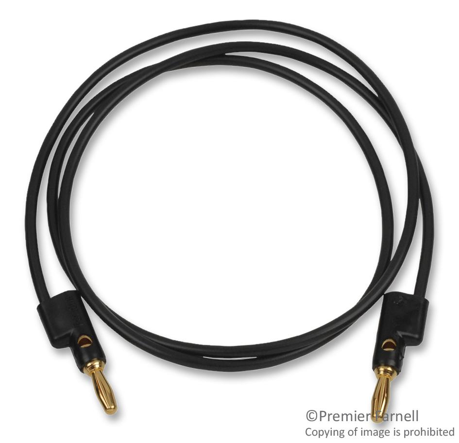 Pomona 2948-36-0 Test Lead, Blk, 914mm, 60V, 15A