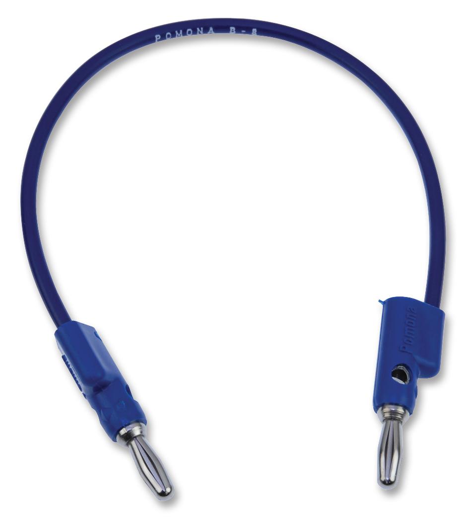 Pomona B-8-6 Test Lead, Blue, 203mm, 60V, 15A