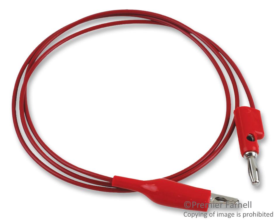 Pomona 3220-36-2 Test Lead, Red, 914mm, 60V, 5A