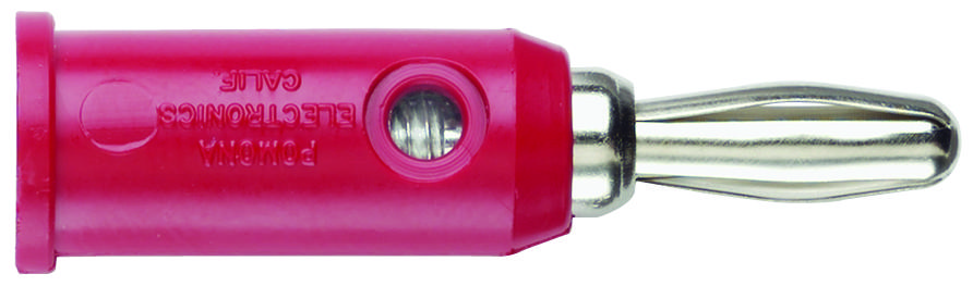 Pomona 1325-2 Banana Plug, Stackable, 15A, Screw, Red