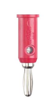 Pomona 5406-2 Banana Plug, Stackable, 15A, Screw, Red