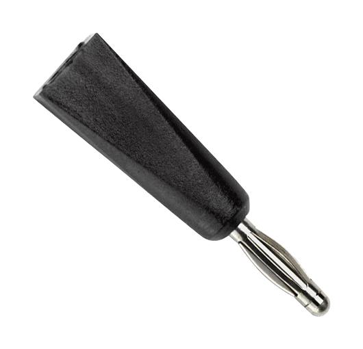 Pomona 5936-0 Banana Plug, 2mm, 5A, Solder, Black,pk10