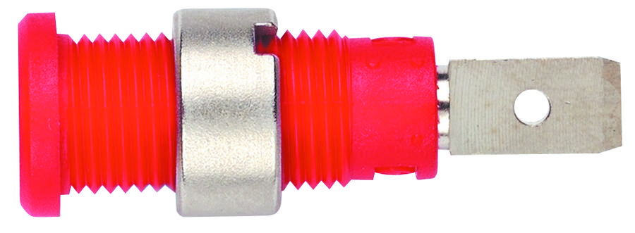 Pomona 72922-2 Test Jack, 2mm, 10A, Solder, Red