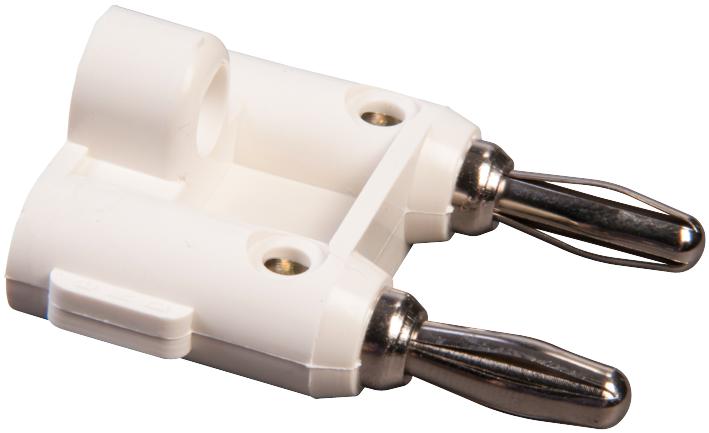 Pomona Mdp-9 Banana Plug, Dbl, Stackable, 15A, White