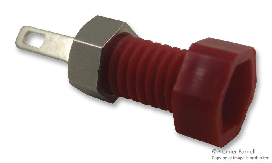 Radiall R921931000 Banana Jack, 2mm, 10A, Solder, Red