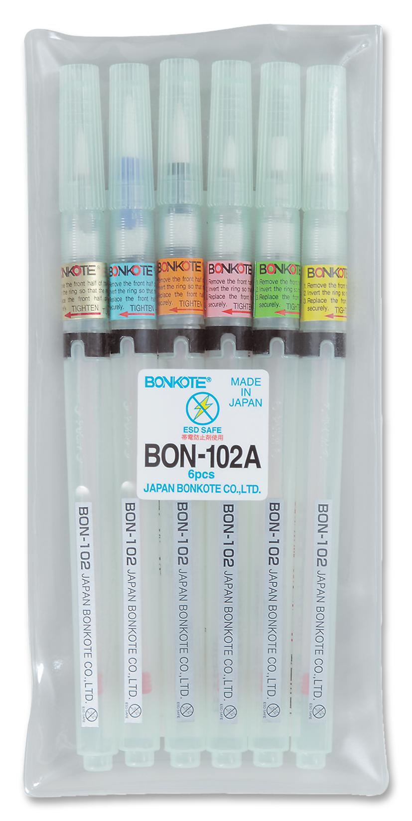 Bonkote Bon-102A Kit, Flux Pen, 6 Pieces