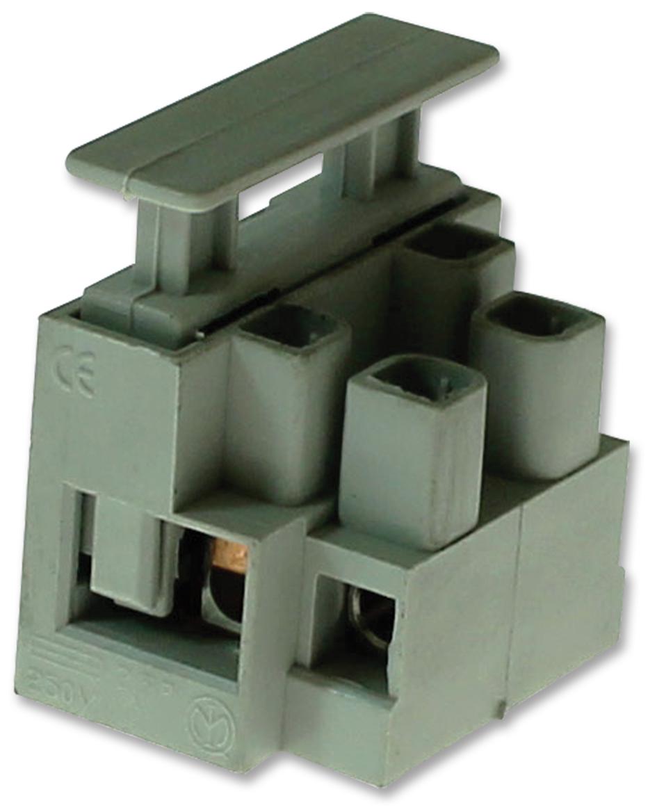 CamdenBoss Cftbn/2Wp Terminal Block, Fused, 2Pos