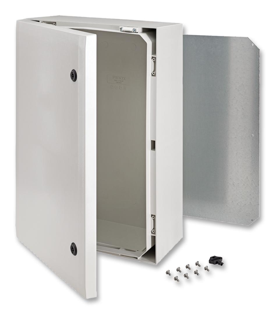 Fibox Arca 604021 Enclosure, Cabinet, Polycarbonate, Grey