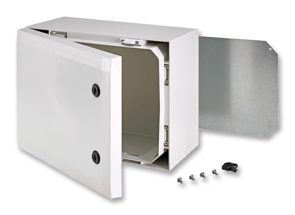 Fibox Arca 405021 Enclosure, Cabinet, Polycarbonate, Grey