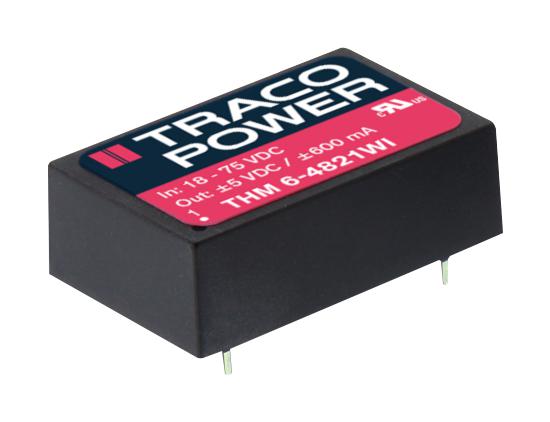 TRACO Power Thm 6-4812Wi Dc-Dc Conv, Iso Pol, 1 O/p, 0.5A, 12V