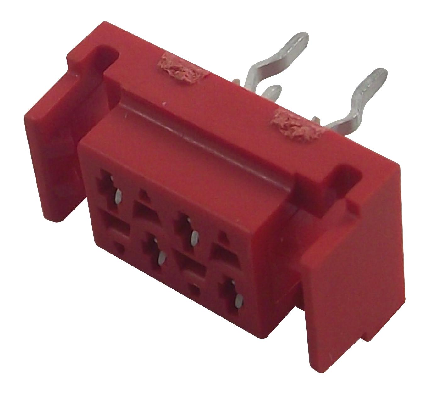 Amp Connectors / Te Connectivity 338068-4 Connector, Rcpt, 4Pos, 2Row, 1.27mm