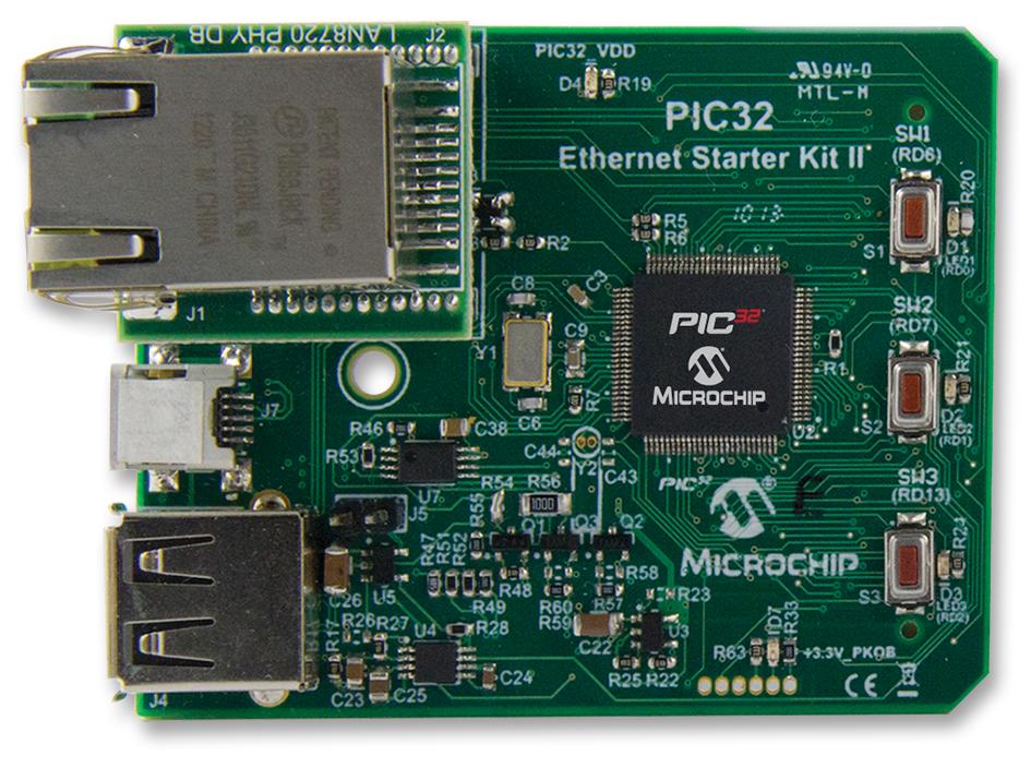 Microchip Technology Technology Dm320004-2 Starter Development Board, Ethernet