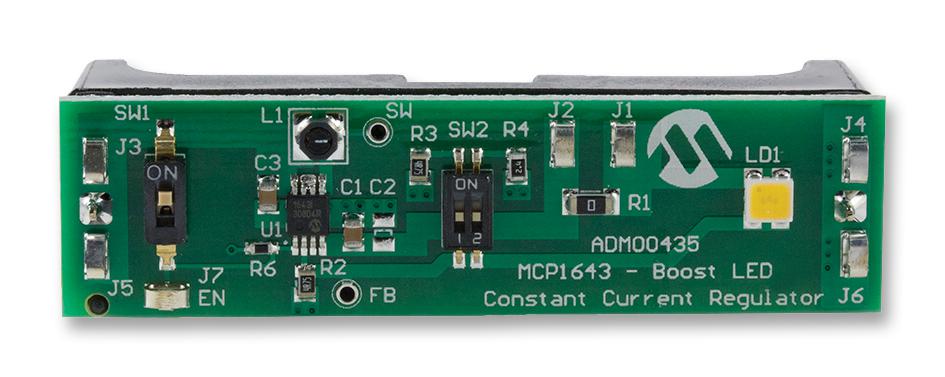 Microchip Technology Technology Adm00435 Eval Board, Mcp1643 Sync Boost Led Reg