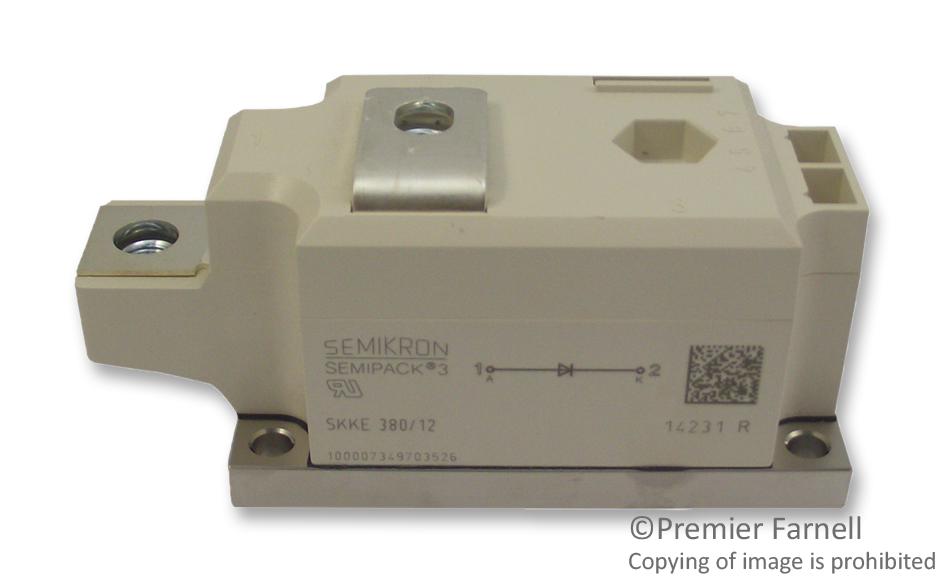 Semikron Skke 380/12 Diode, Module, 380A, 1.2Kv