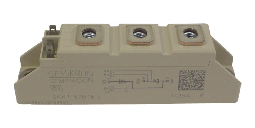 Semikron Skkt 57B16 E Thyristor Module, 50A, 1.6Kv