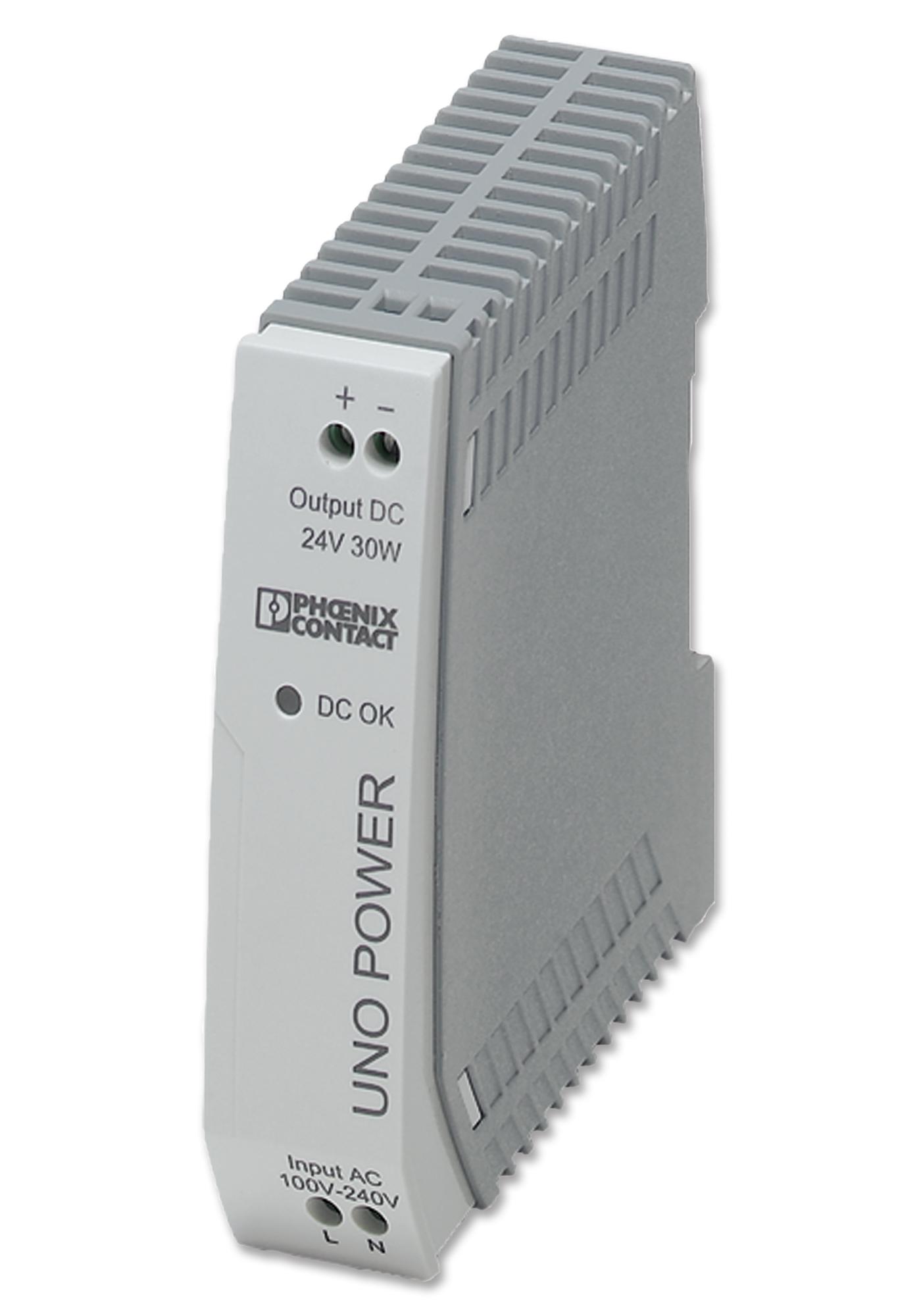 Phoenix Contact Uno-Ps/1Ac/24Dc/30W Ac/dc Converter, 30W, 24V, 1.25A