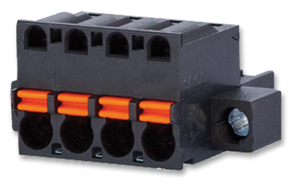 METZ CONNECTorect Sp06506Vbnf Terminal Block, Pluggable, 6Pos, 12Awg