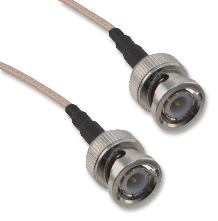 Amphenol RF 115101-01-M0.50 Coaxial Cable, Rg316/u, Bnc Plug, 0.5M