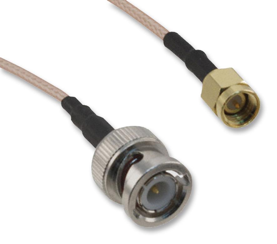 Amphenol RF 245101-01-M0.50 Coaxial Cable, Rg316/u, Sma-Bnc, 0.5M