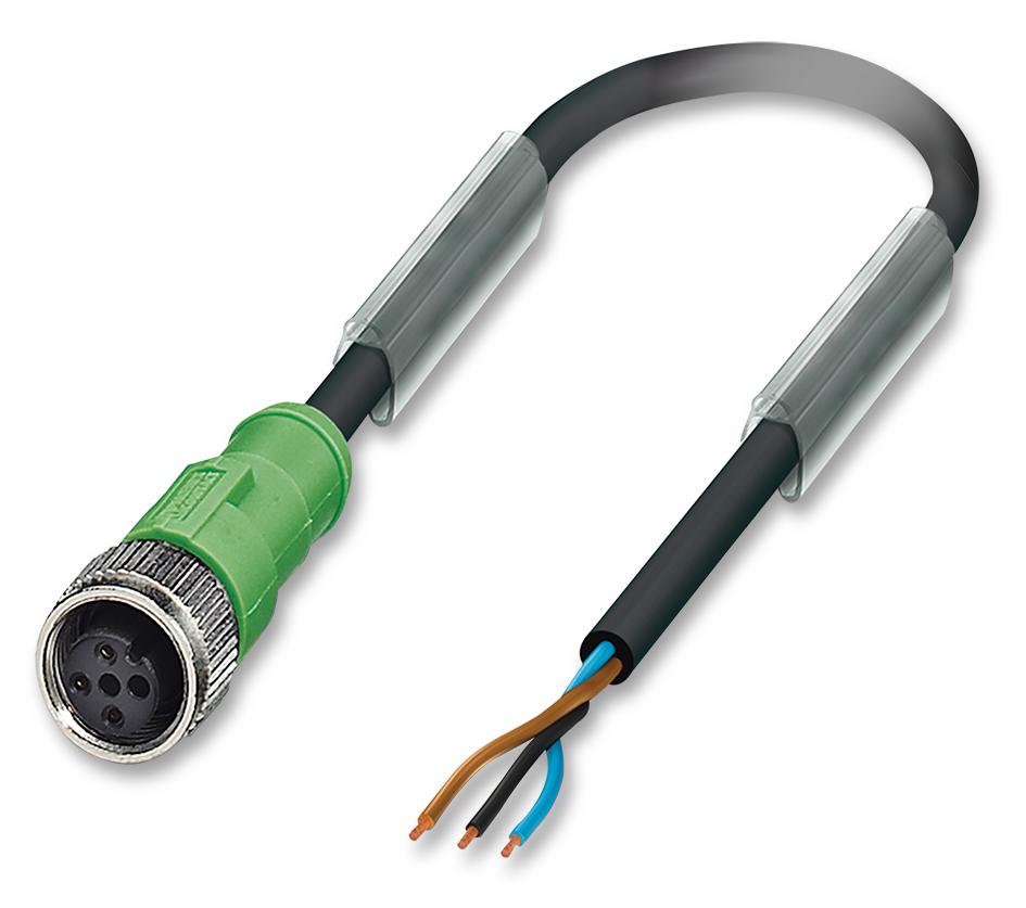 Phoenix Contact 1683510 Sensor Cable, 3Pos, M12 Socket, 5M