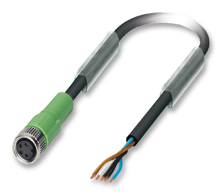 Phoenix Contact 1681868 Sensor Cable, 4Pos, M8 Socket, 5M