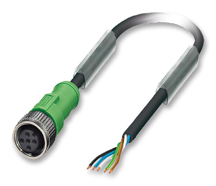 Phoenix Contact 1683374 Sensor Cable, 5Pos, M12 Socket, 10M