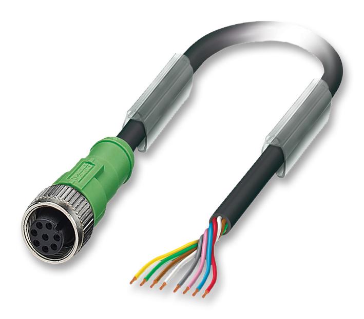 Phoenix Contact 1520372 Sensor Cable, 8Pos, M12 Socket, 10M