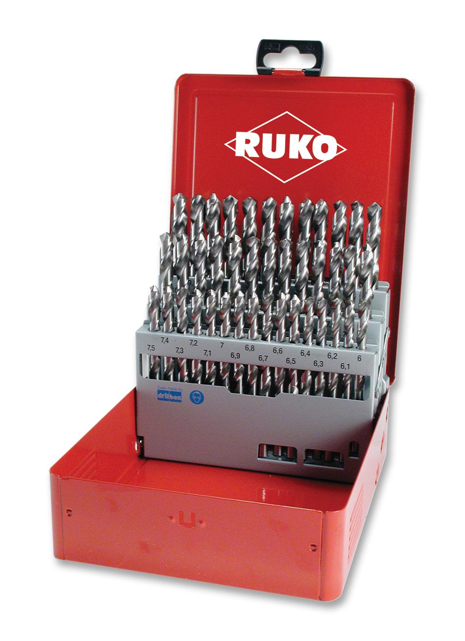 Ruko 214218 Drill Bit Set, 6mm To 10mm, 41Pcs