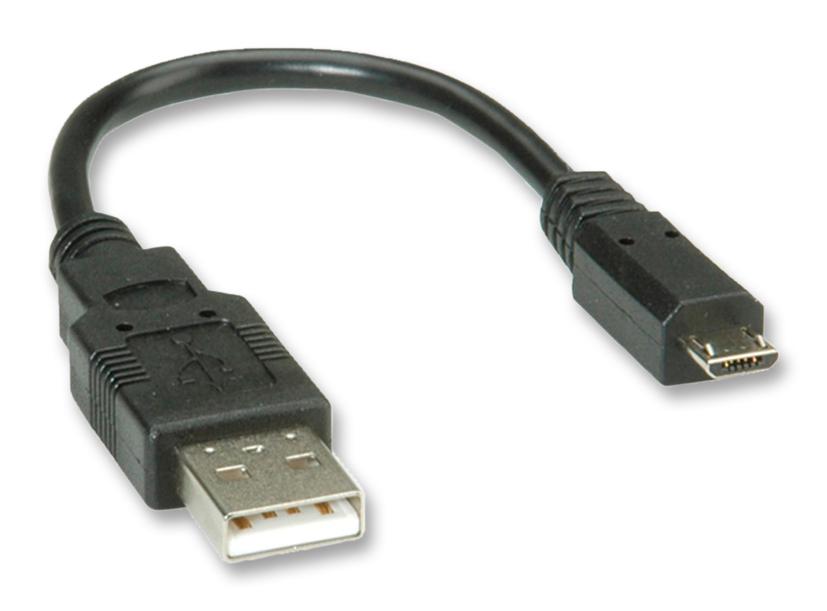 Roline 11.02.8310 Computer Cable, Usb2.0, 150mm, Black