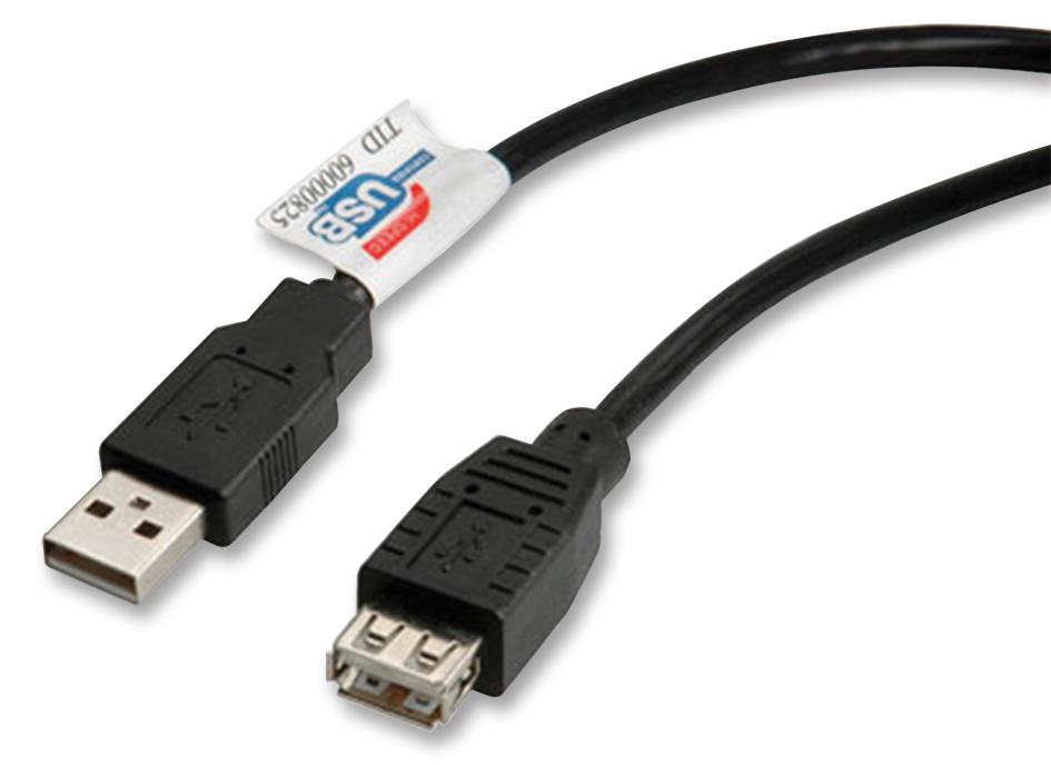 Roline 11.02.8960 Computer Cable, Usb2.0, 3M, Black