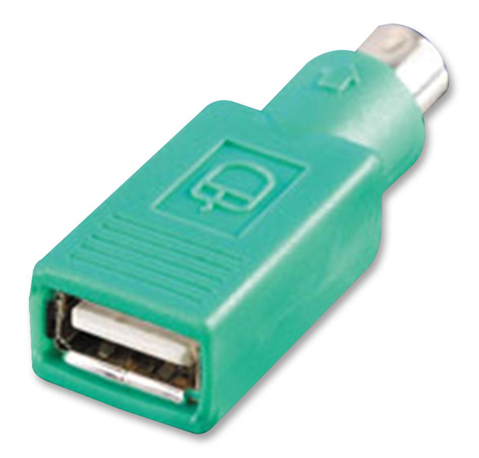 Multicomp Pro 12.99.1072 Mouse Adaptor, Ps/2 Plug-Usb A Jack, Grn