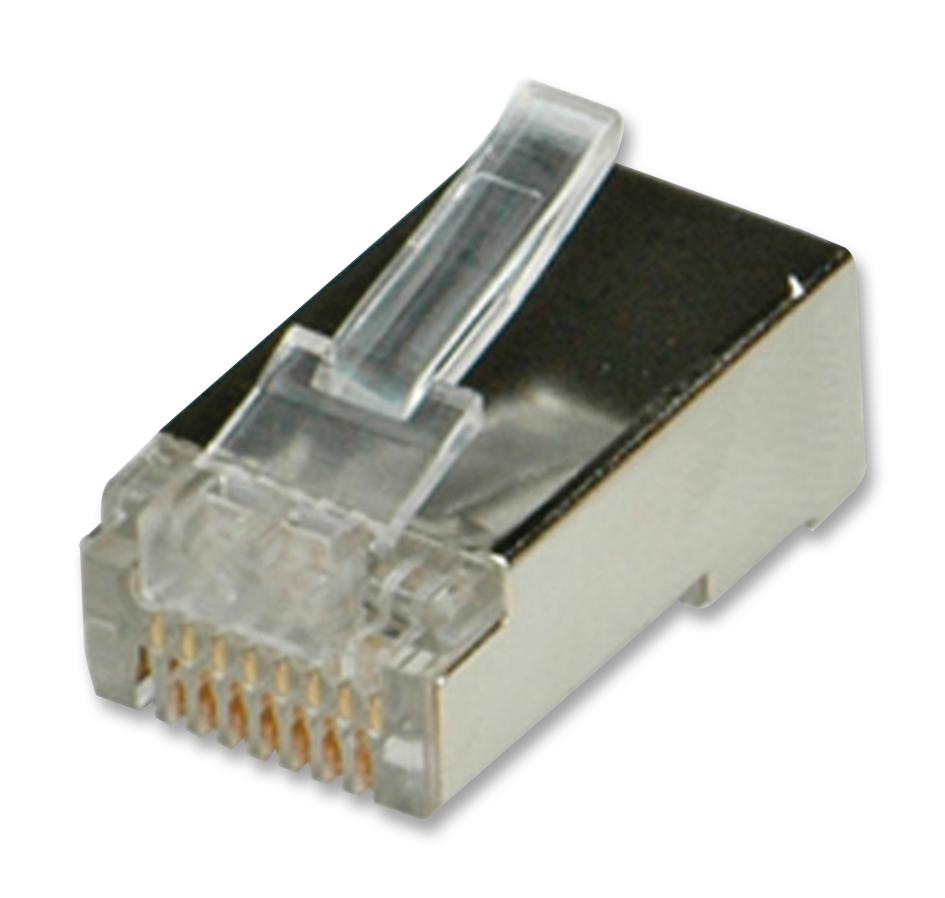 Roline 12.01.1089 Connector, Rj45, Plug, Shld, 1Port, 8P8C,pk10