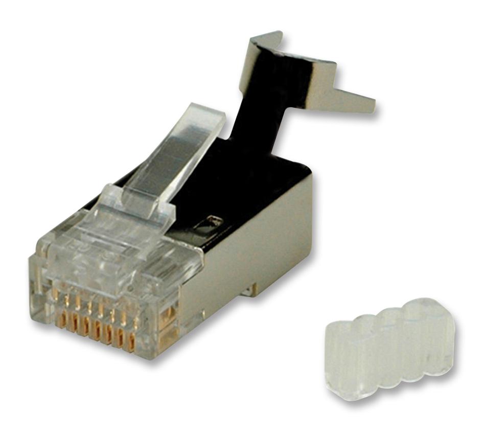 Roline 21.17.3063 Connector, Rj45, Plug, Shld, 1Port, 8P8C,pk10